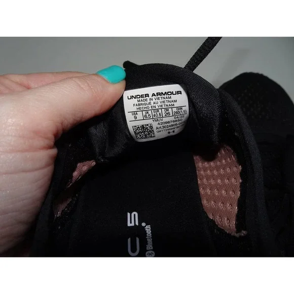 Under Armour Women's HOVR Sonic 5, Size 9, Black/Rosegold - Picture 10 of 13